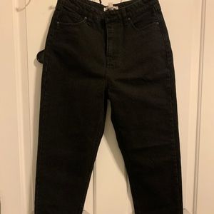 Black Mom Jeans w/ a Tapered Leg